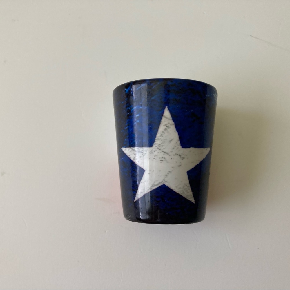 Dallas Texas Star Glass Shot 2 1/4”